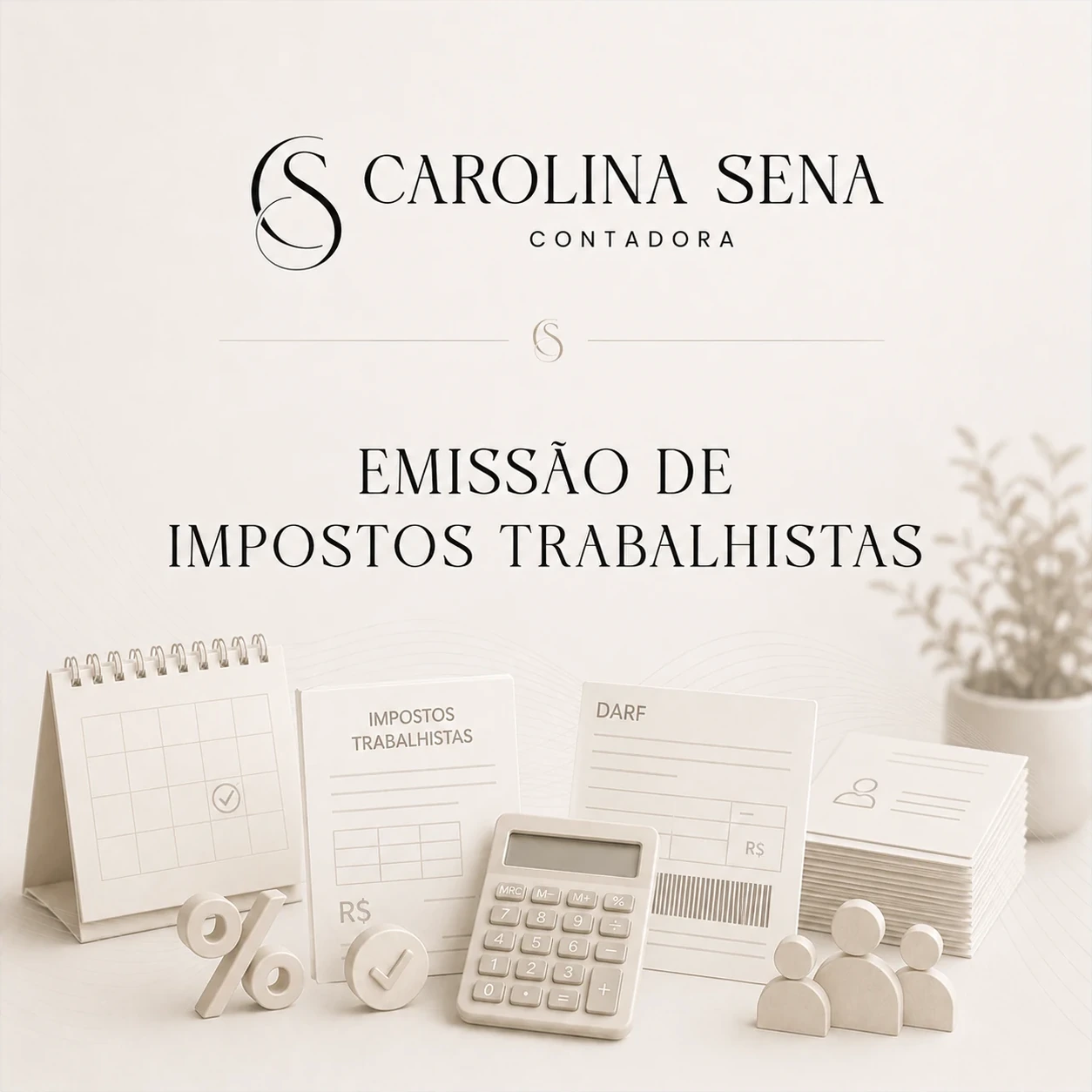 Arte do serviço Emissão de Impostos Trabalhistas