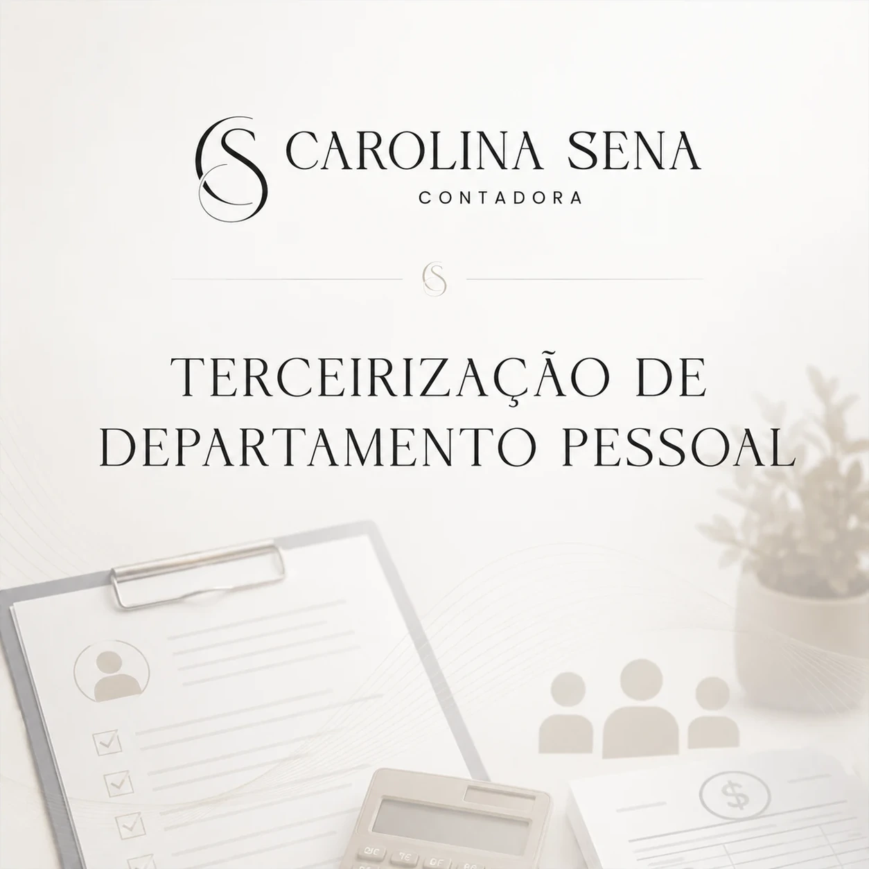 Arte do serviço Terceirização de Departamento Pessoal